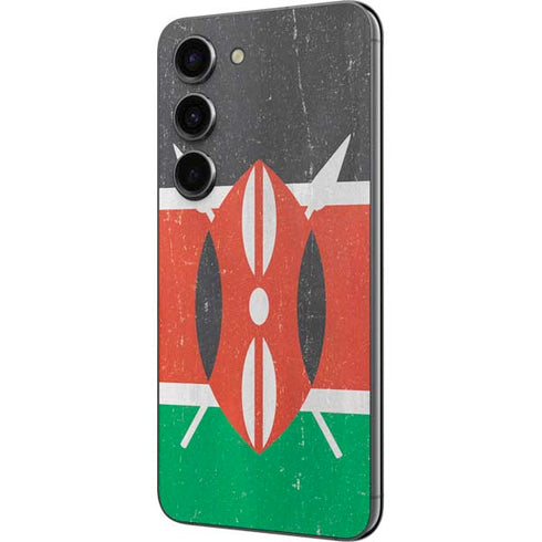 Kenya Flag Distressed Galaxy S23 Skin